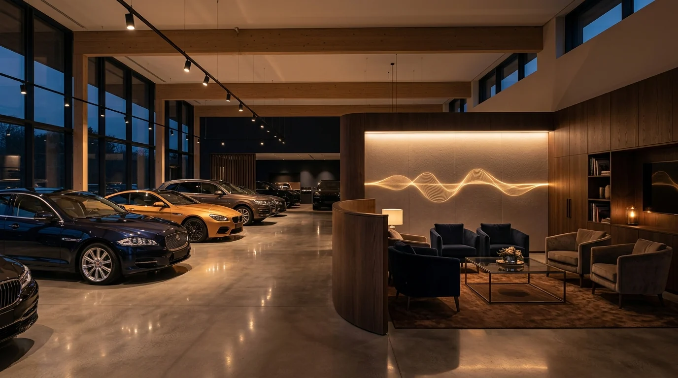 Background music for showrooms and dealerships