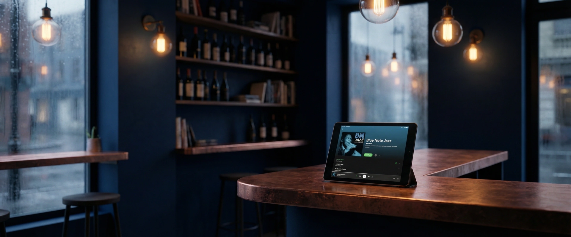 Warm service space with a stylish atmosphere