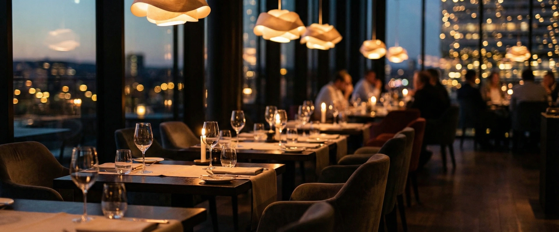 Restaurant interior designed for premium dining